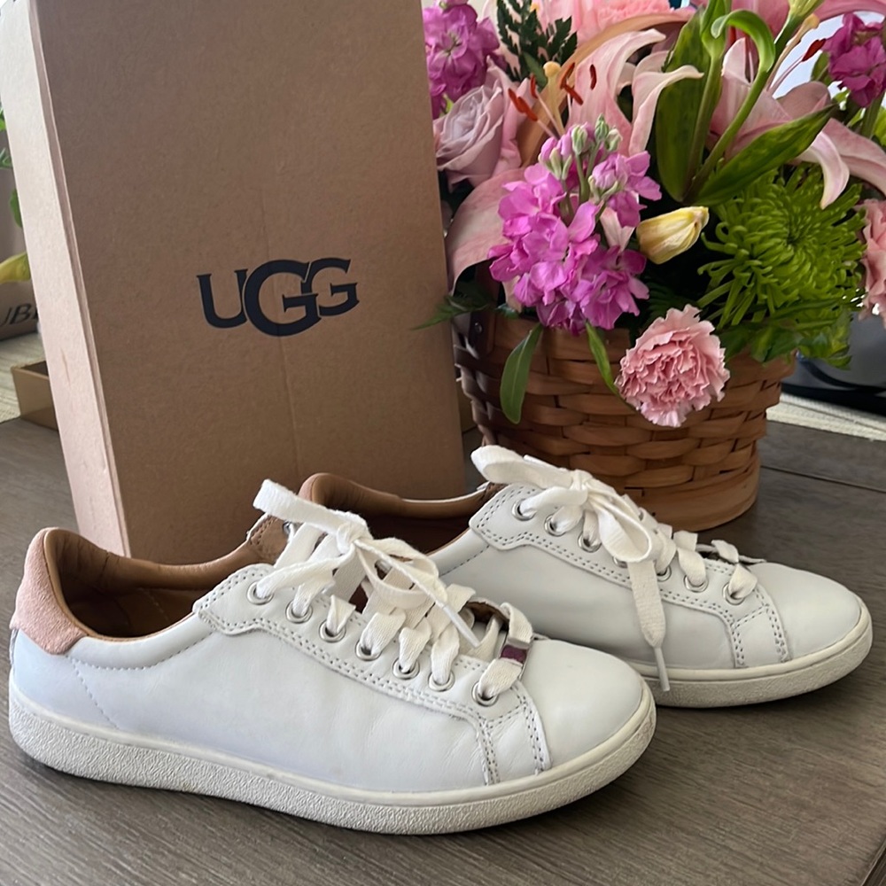 UGG White Sneakers Size 8